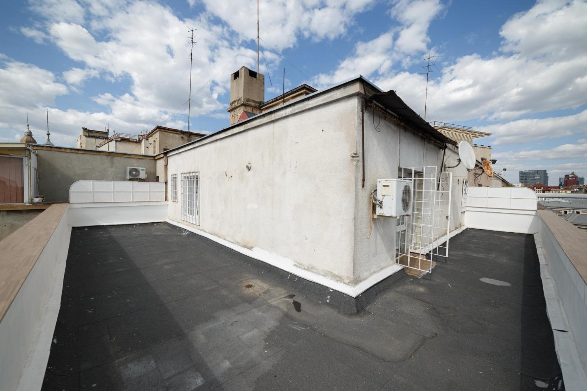 Rooftop Apartment Street Doamnei Boekarest Buitenkant foto